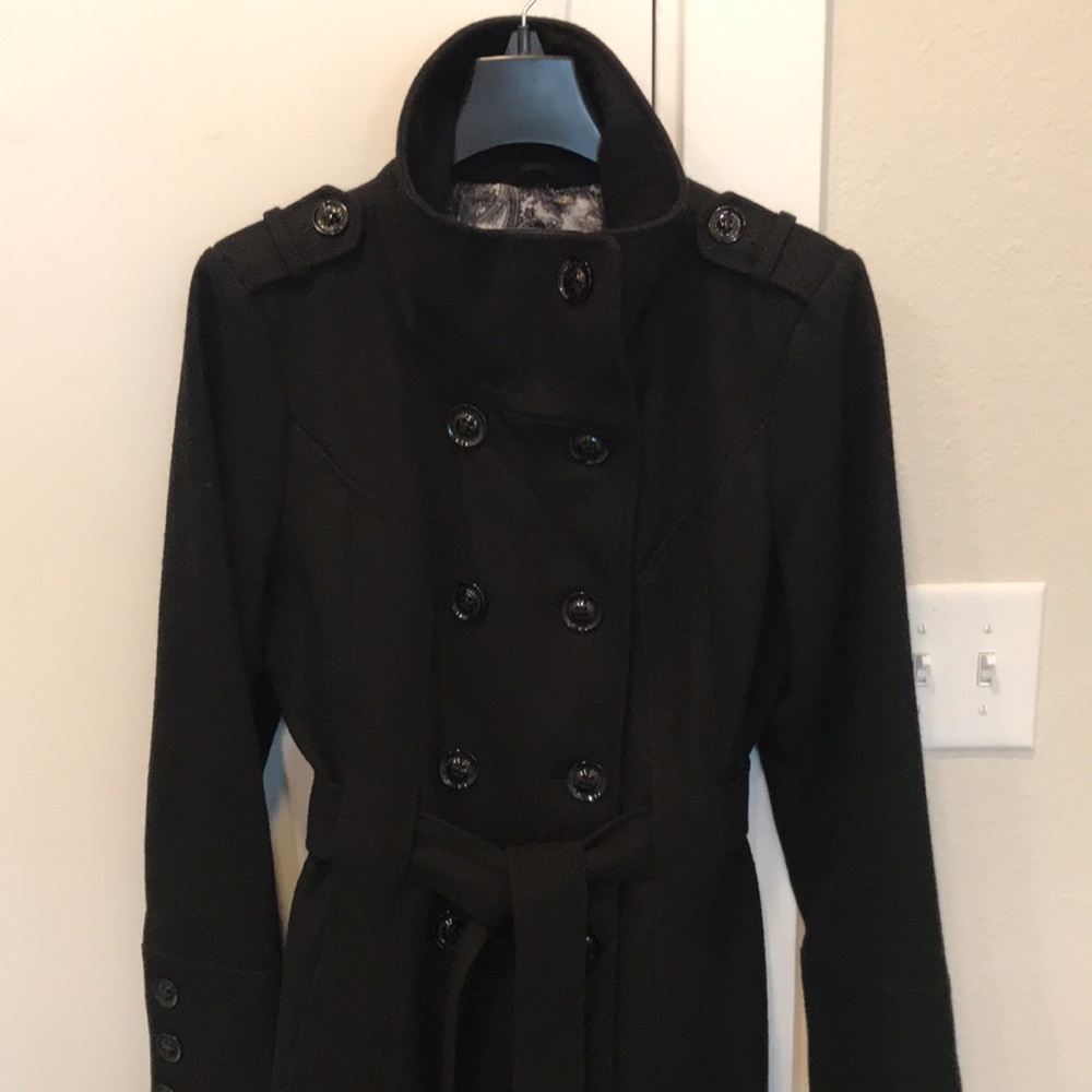 Black Winter Peacoat